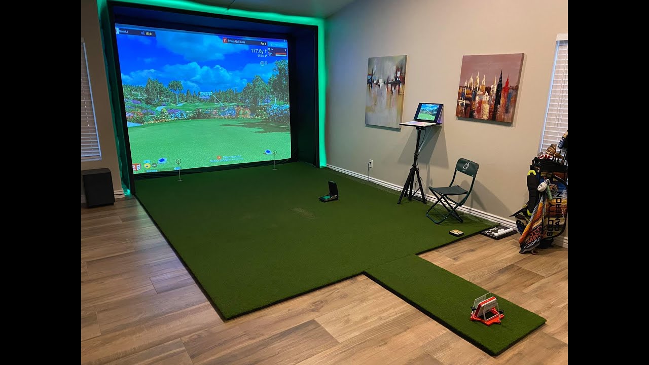 Indoor Golf Simulator Build with Carl's Enclosure, Mevo+/GC2 and Optoma GT1090HDR!