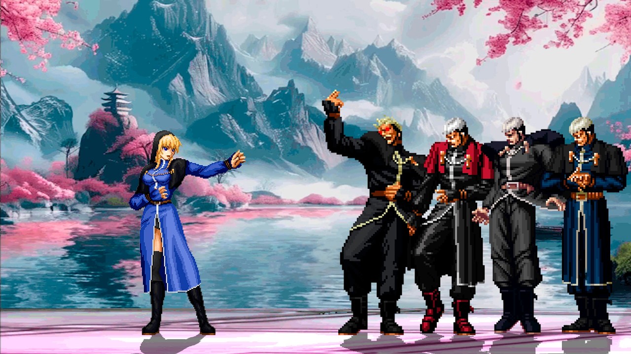 [KOF Mugen] Schlussel PRE vs Goenitz Team