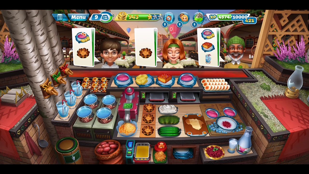 Cooking Fever | Vilnius Manor | Level 25 |