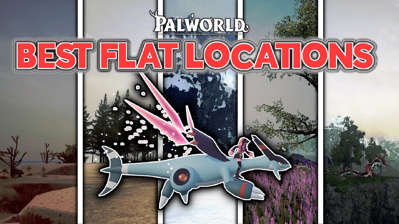 Лучшие плоские и открытые места для строительства баз в Palworld