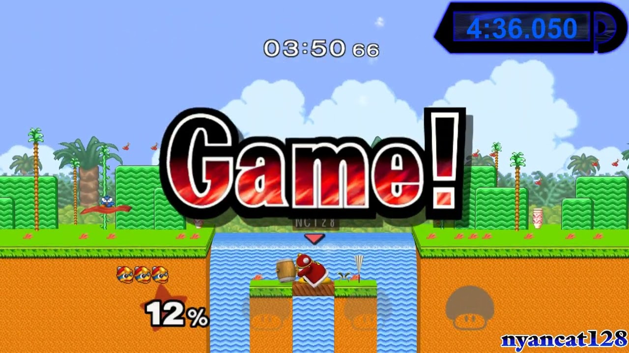 Super Smash Bros. Melee Akaneia Build: Classic Mode as King Dedede Speedrun in 7:40.033