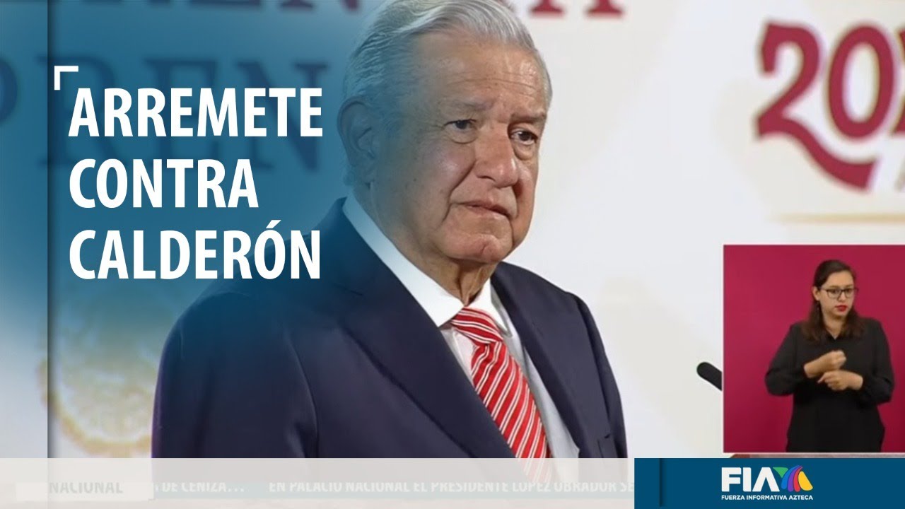 AMLO culpa a Felipe Calder&oacute;n del clima de violencia que se vive en el pa&iacute;s