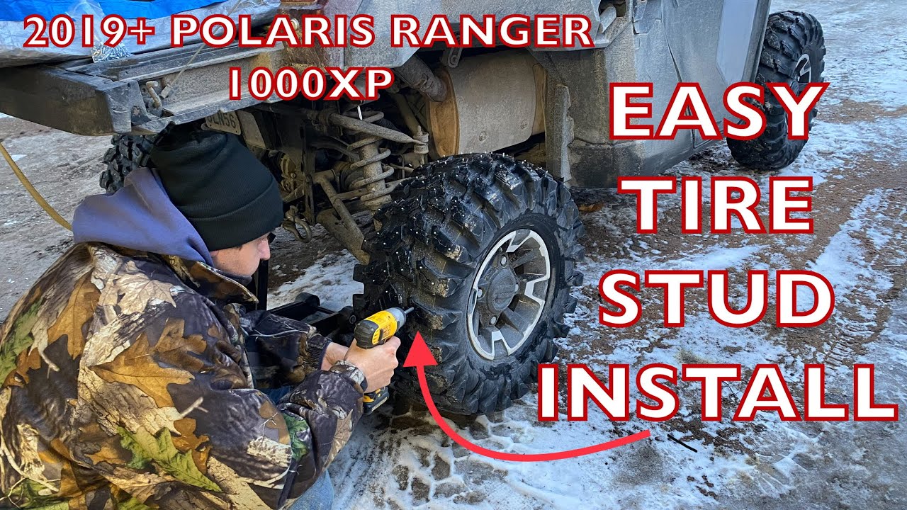 Maxxis Stock Tires Stud Install - 2019+ Polaris Ranger XP1000