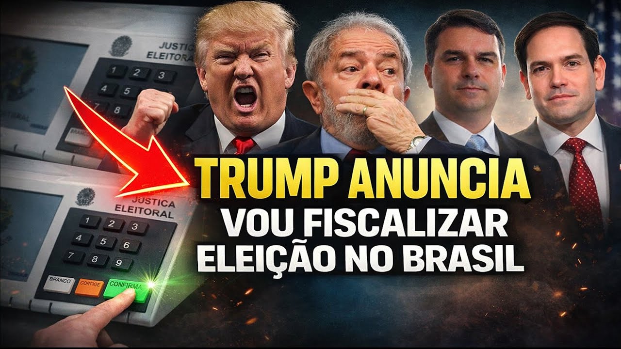 TRUMP ANUNCIA QUE VAI FISCALIZAR 3LE1Ç0ES NO BRASIL