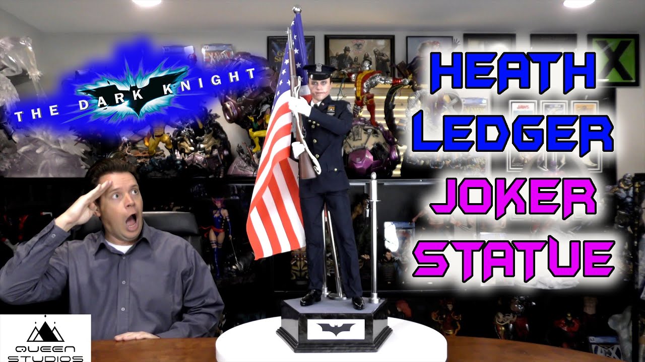 Queen Studios: HEATH LEDGER in POLICE UNIFORM STATUE: Joker form The Dark Knight