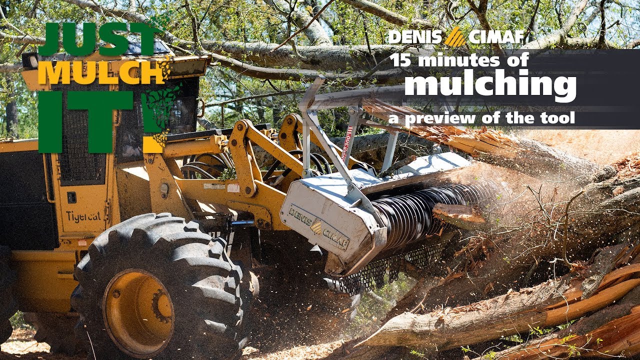 15 minutes of DENIS CIMAF mulchers - Preview of equipment we will use (no music) - JUST MULCH IT