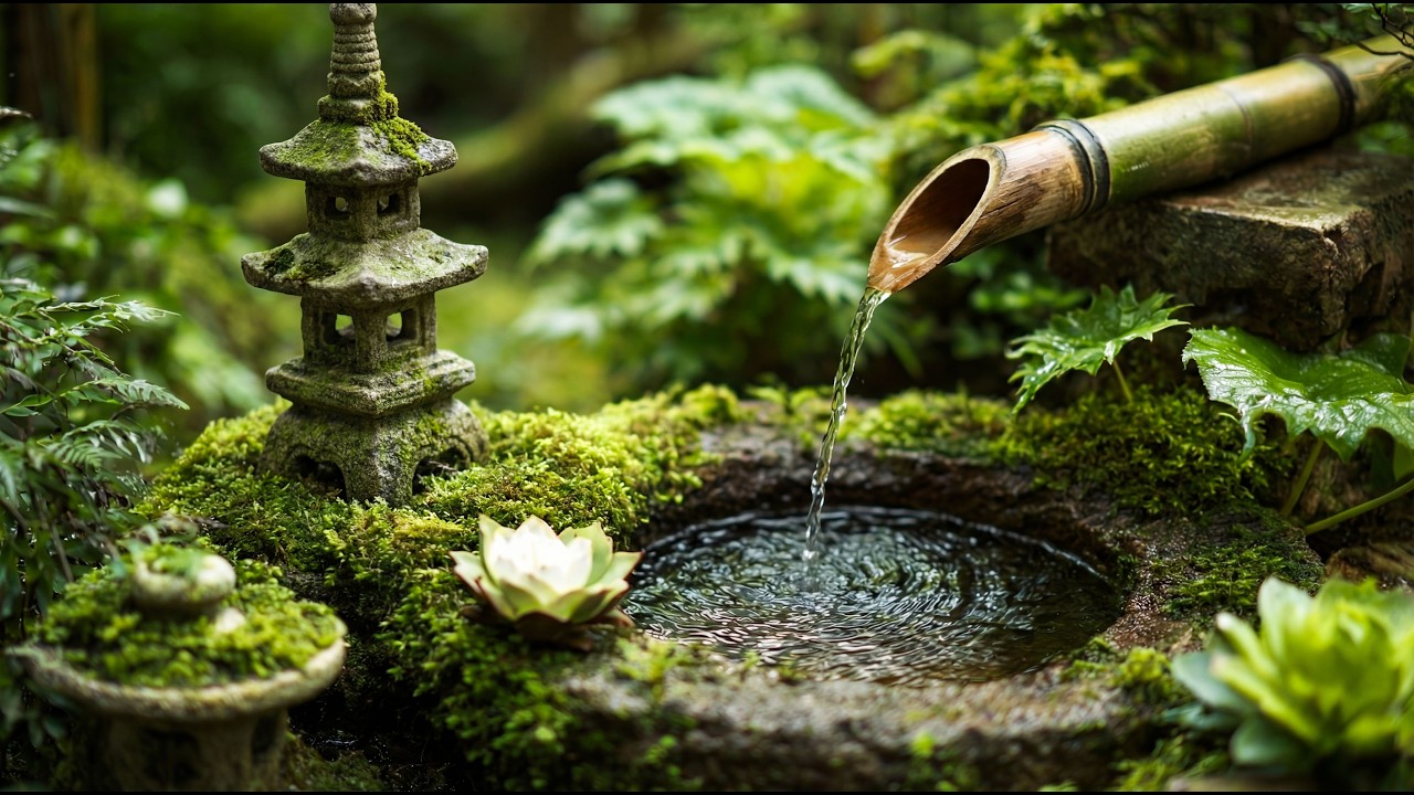 Успокаивающая спа-музыка на фортепиано 🌿 Расслабляющая музыка для сна и звуки природы, бамбуковый ф