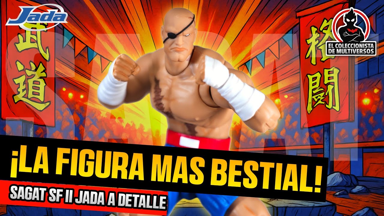 👊 SAGAT STREET FIGHTER II ULTRA JADA TOYS review en Español! #aliexpress