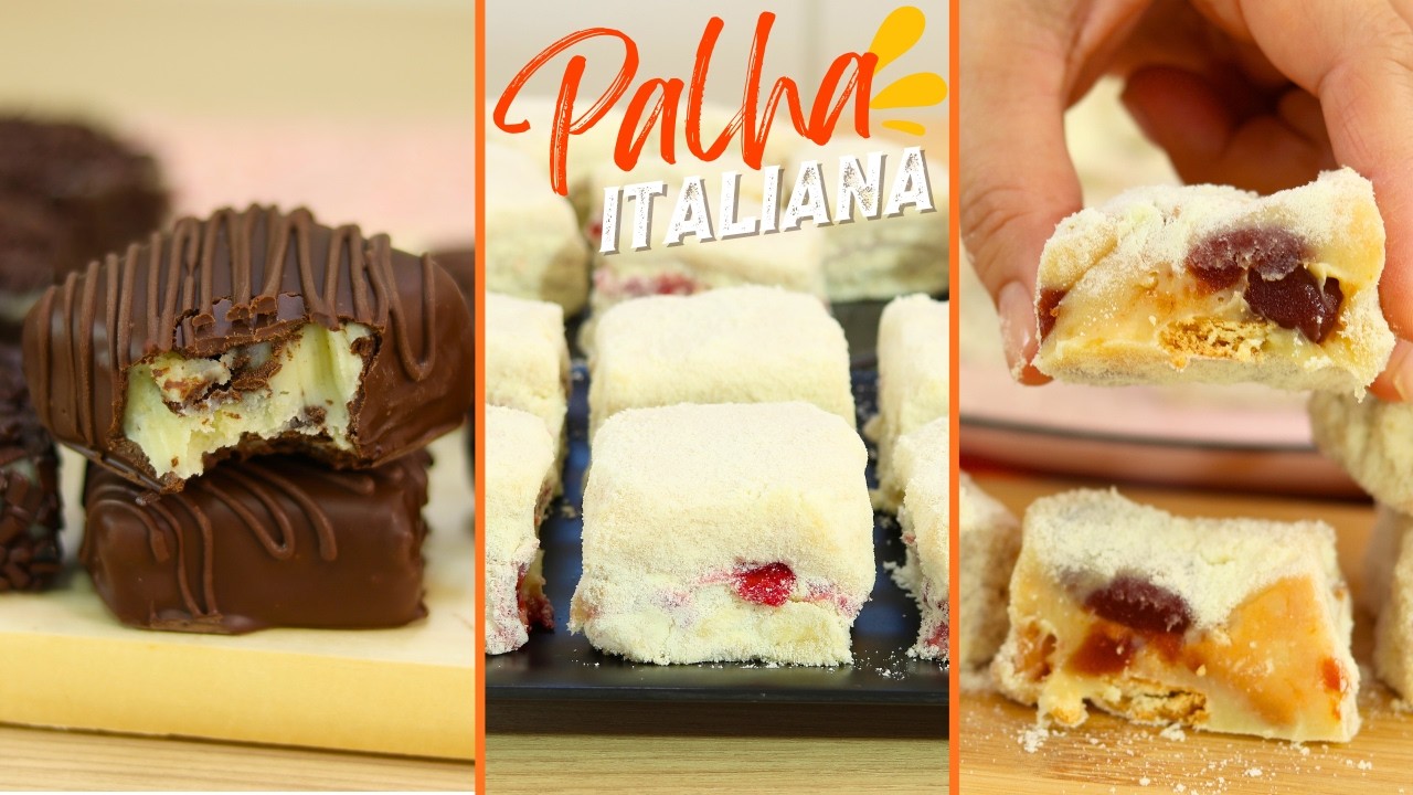 3 RECEITAS CRIATIVAS DE PALHA ITALIANA PARA FAZER E VENDER USANDO INGREDIENTES SIMPLES E BARATOS