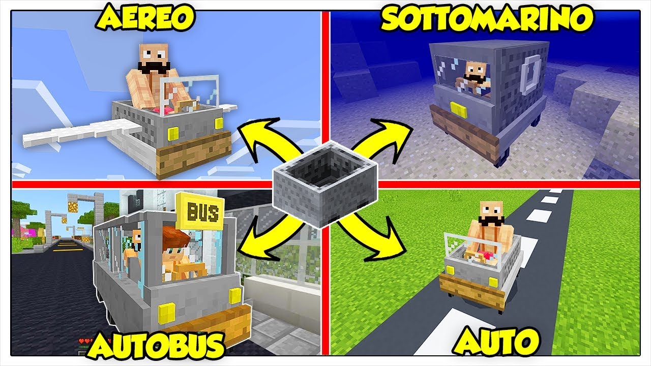 LE MIGLIORI 4 EVOLUZIONI DEL MINECART IN MINECRAFT ITA!