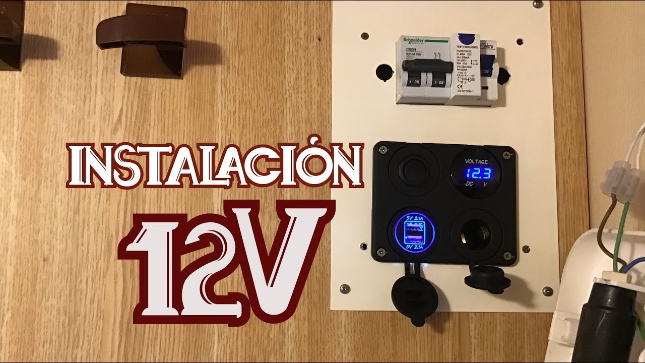 instalación eléctrica 12v caravana o furgoneta camper
