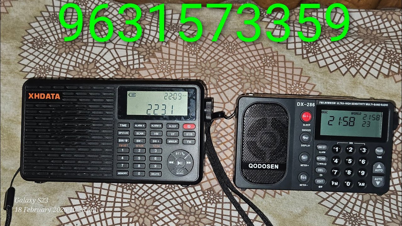 Xhdata d109 and qodosen dx 286 @best sound radio @fm comparison with some features @loverradios 