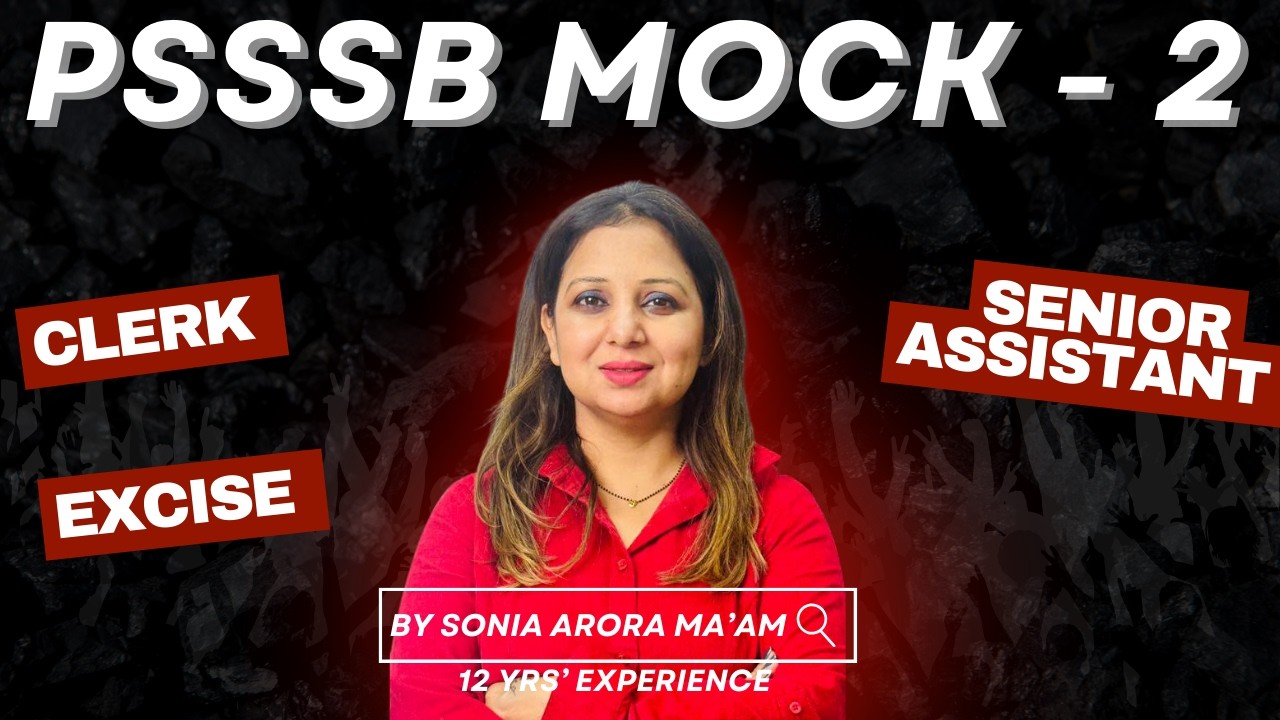 PSSSB MOCK 2 GRAMMAR & VOCAB by Sonia Arora Mam