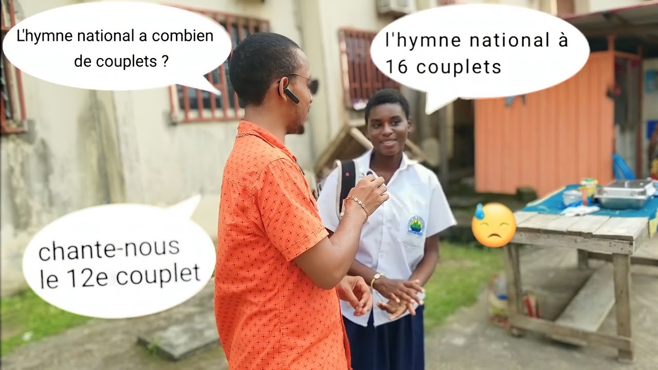L'hymne national à combien de couplet ? (Micro trottoir au lycée Mikolongo)
