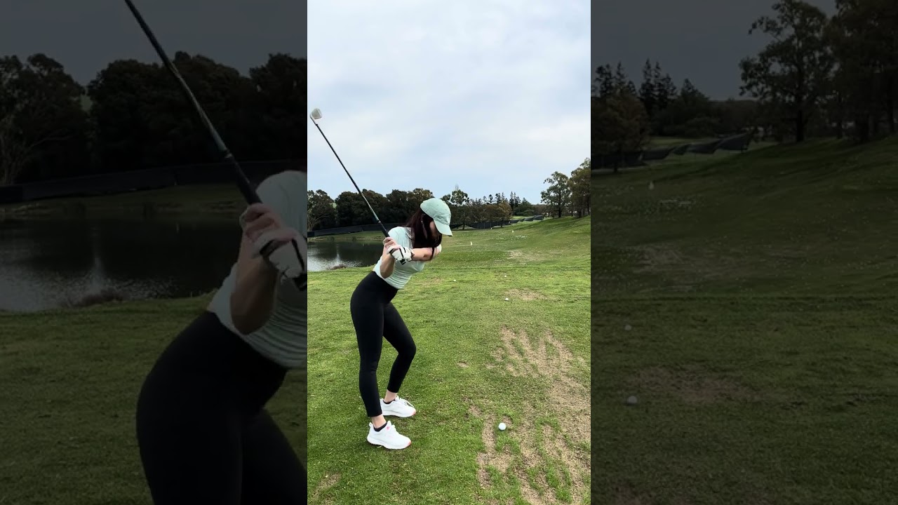 Great practicing on real grass #golf #golfing #golflife #golfswing #golfshorts #golfrange
