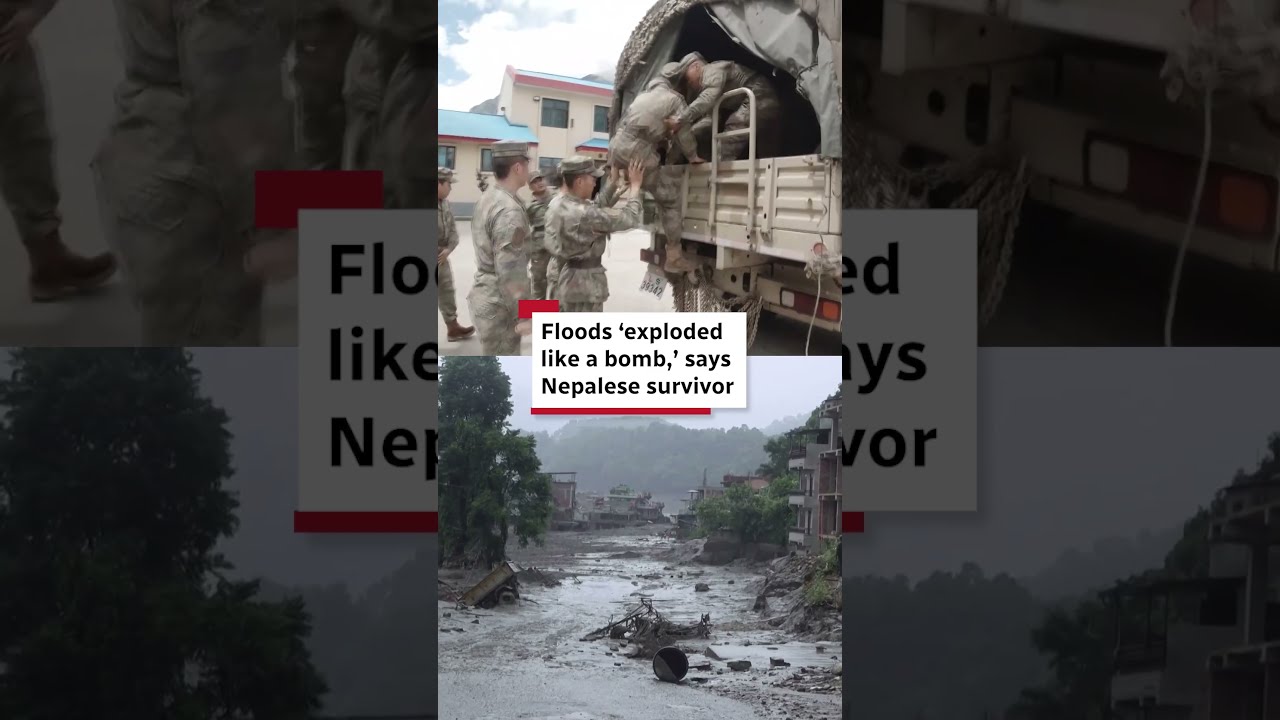 Floods &lsquo;exploded like a bomb,&rsquo; says Nepalese survivor