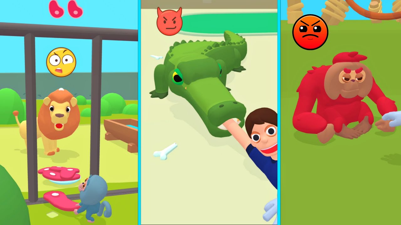 Zoo - Happy Animals walkthrough gameplay video | 🦁,🐊,🐒, 🦍