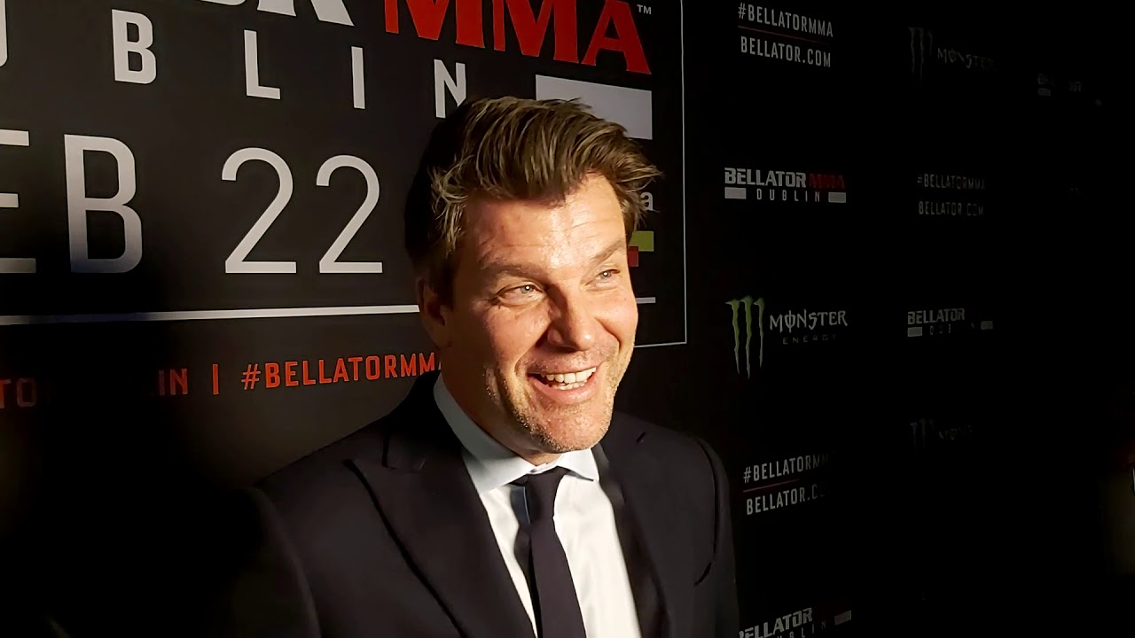 Post-Fight scrum with David Green at Bellator Dublin