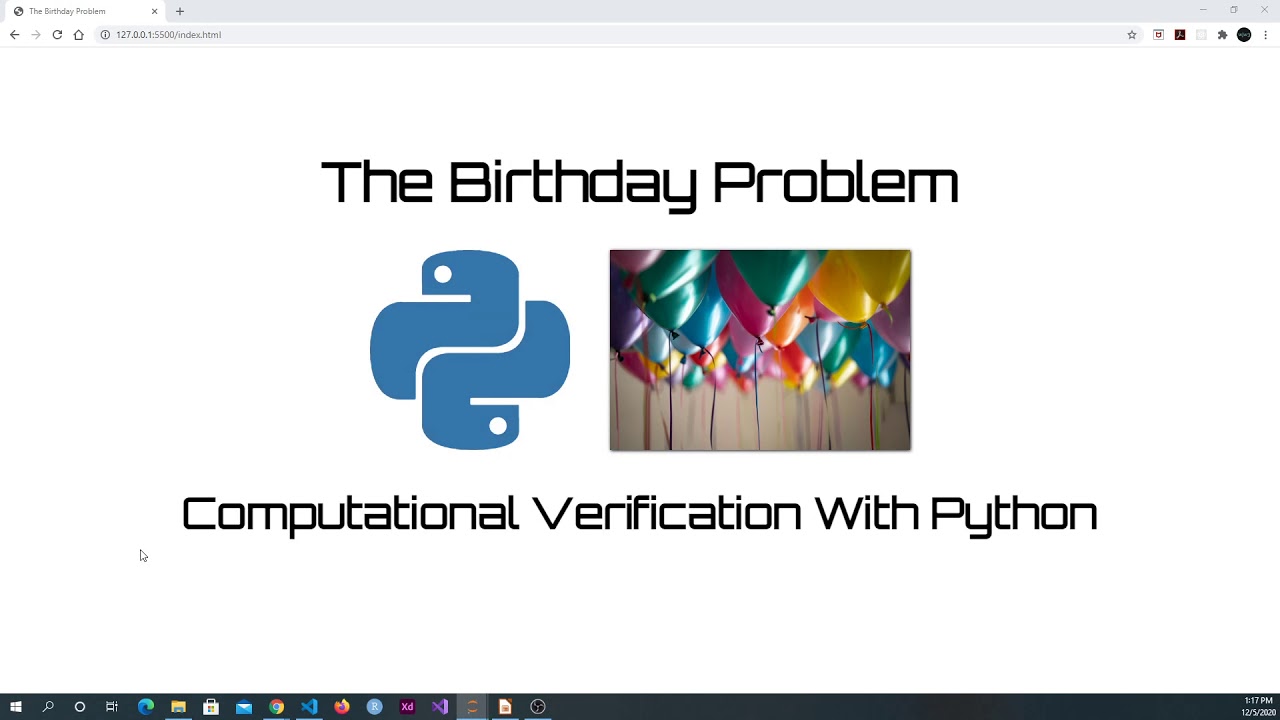 Probability and Python: The Birthday Problem