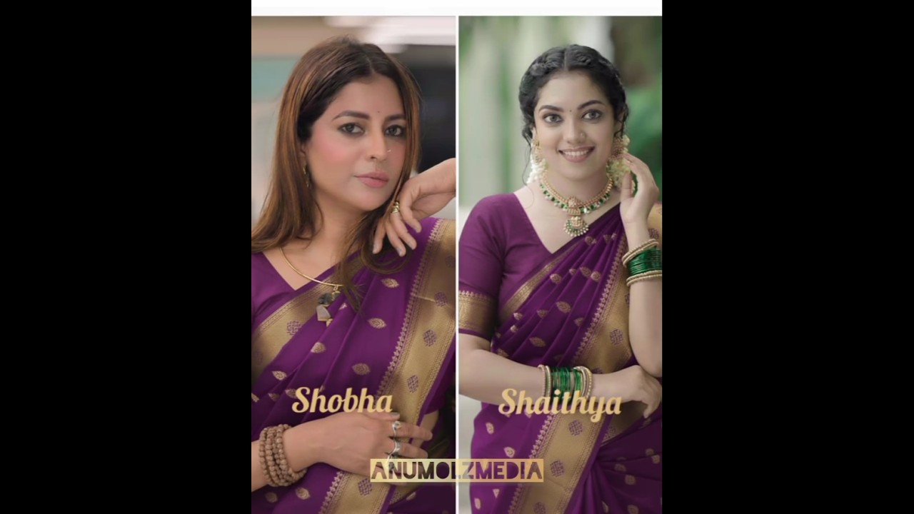 Bigbossmalayalam season5 vs 7 #violet #saree #look  #bbs7 #asianet #bigbossmalayalam #comment fav 😍