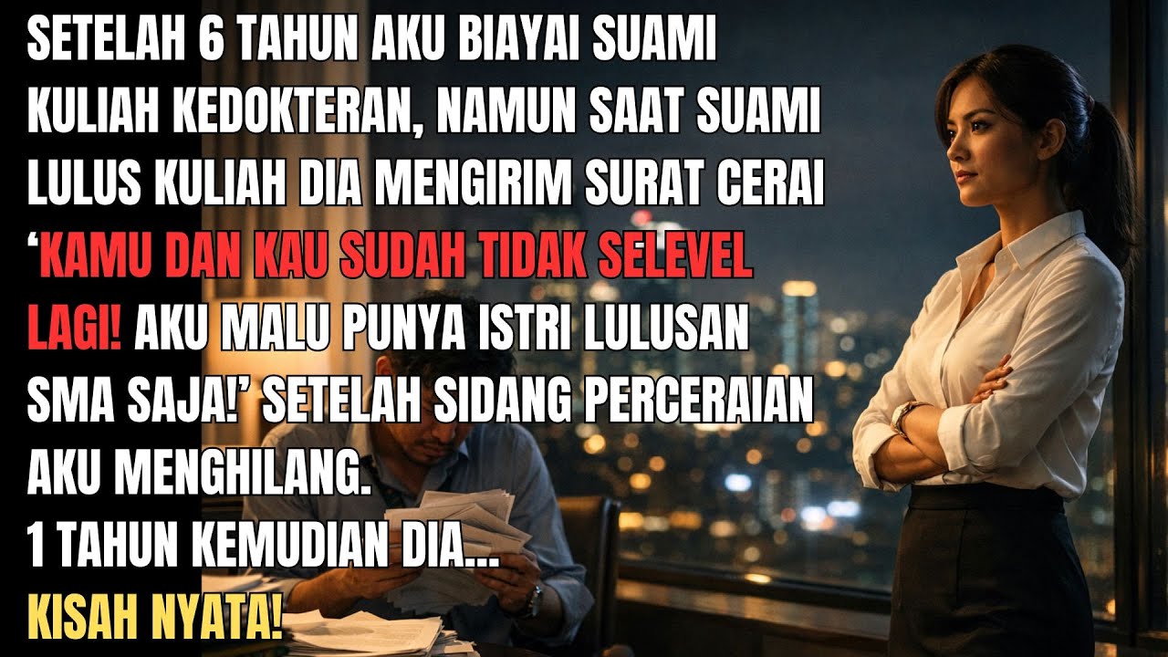 SUAMI LULUS KULIAH DIA MENGIRIM SURAT CERAI ‘KAMU DAN KAU SUDAH TIDAK SELEVEL LAGI!