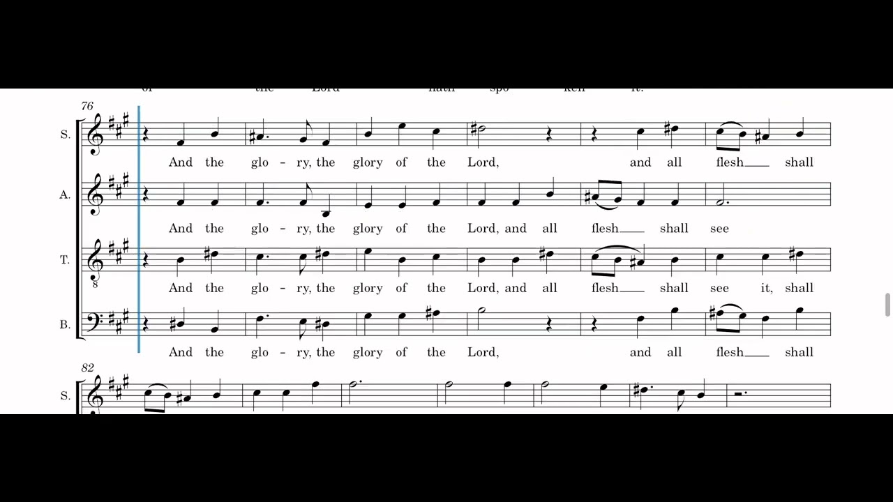 1.04 - And the Glory of the Lord - Bass | The Messiah | Handel