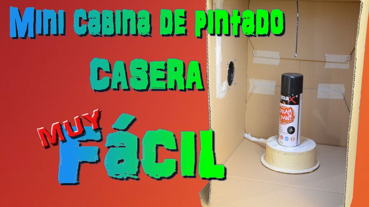 Mini cabina de pintado casera y económica. DIY Mini homemade paint booth and economic.