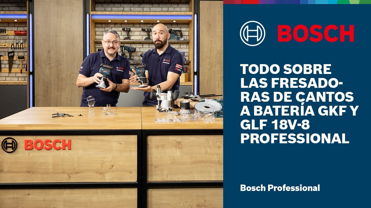 Todo sobre las fresadoras de cantos a batería GKF y GLF 18V-8 Professional