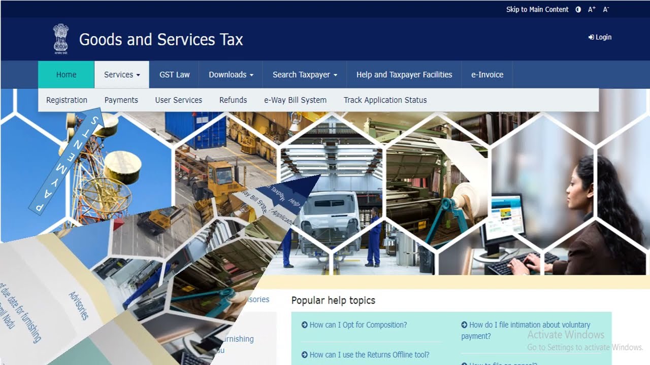 how to pay gst challan online without login @