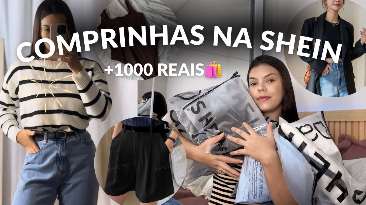 MIL REAIS EM ROUPAS PERFEITAS DA SHEIN | OUTONO INVERNO | GUARDA ROUPA INTELIGENTE 🖤🤍