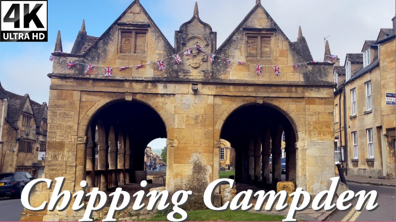 Chipping Campden, a quintessentially Cotswold market town | English Cotswolds Village 4K walk
