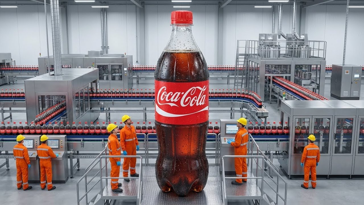 Cómo se fabrican las botellas de plástico de Coca-Cola (PET) en fábricas de alta tecnología