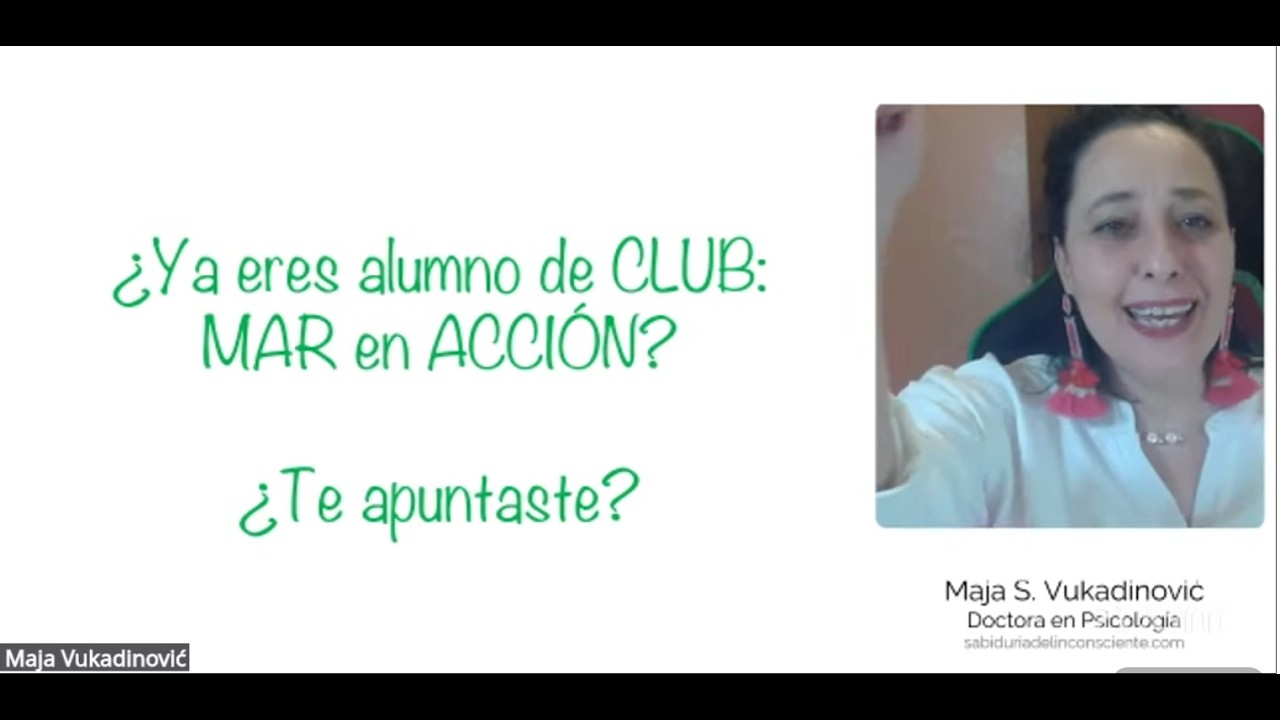 LA CLASE INAUGURAL de Club de práctica en interpretación de los sueños MAR EN ACCÓN