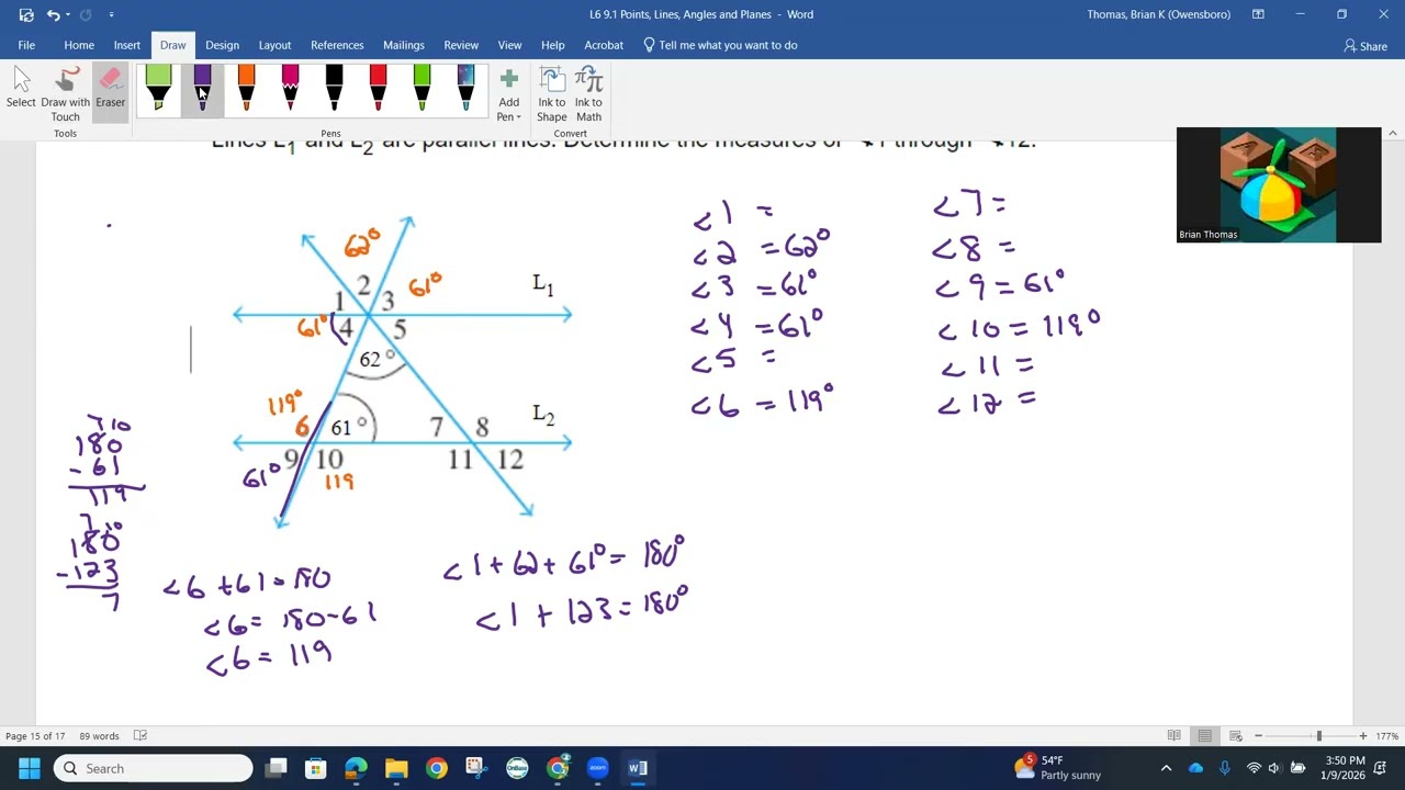 9.1 Special Pairs Extravaganza Guided Practice