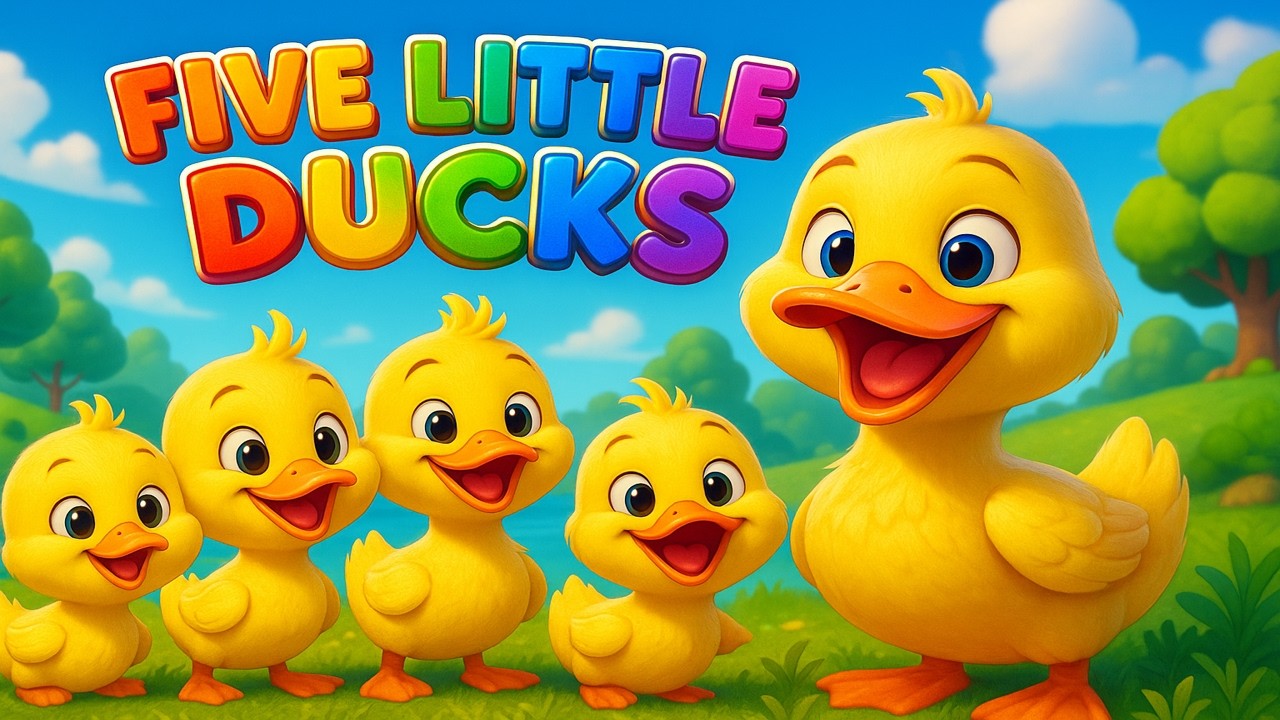 Five Little Ducks | Song for Preschool Learner and Kids