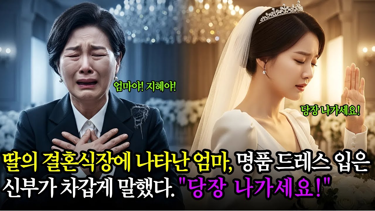 결혼식장에서 친정 엄마를 쫓아낸 신부, 3개월 후 눈물로 전화를 거는데.. | 감동사연 |  노후사연 |  인생사연 | 부녀갈등