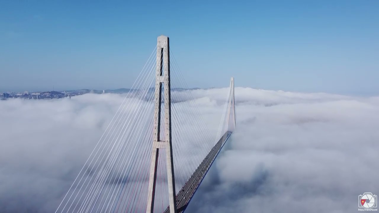 Russky bridge, Vladivostok, Russian Federation