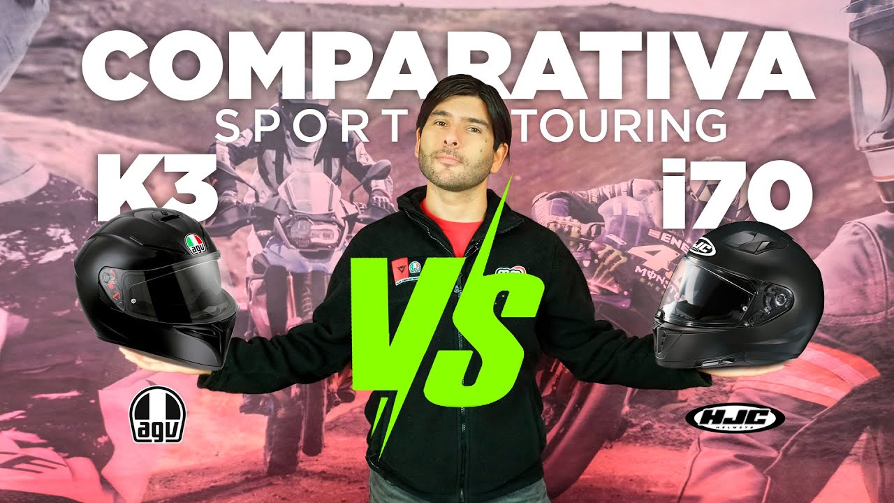 COMPARATIVA Sport-Touring 🧐 casco AGV K3 SV vs HJC i70