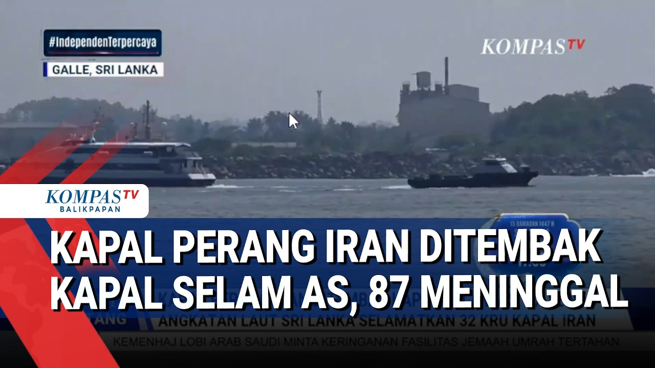 Kapal Perang Iran Ditembak Kapal Selam AS