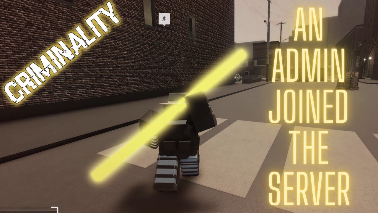 An ADMIN Joined My Game -Roblox Criminality