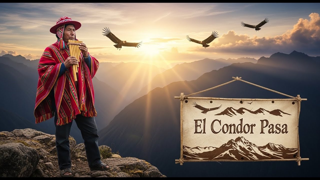 Relaxing Andean Music & Nature 4K | El Condor Pasa Inspired Melodies for Meditation