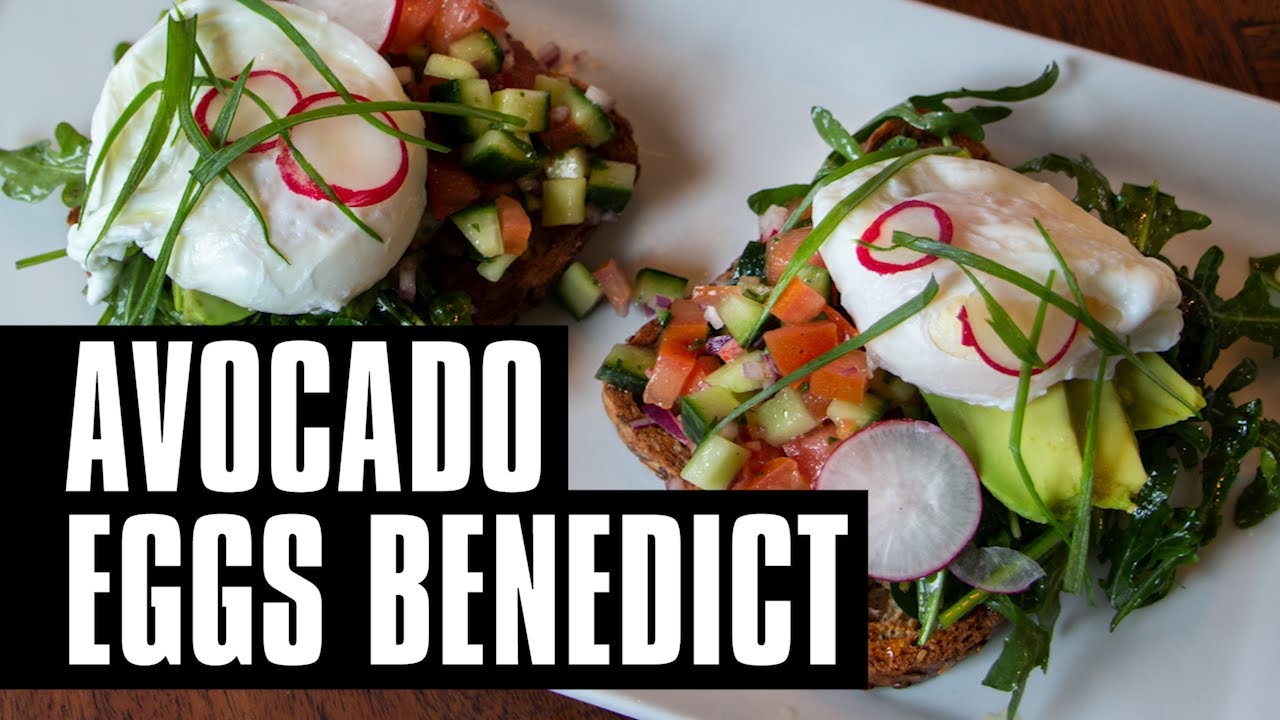 how to cook HEALTHY AVOCADO EGGS BENEDICT with SALSA