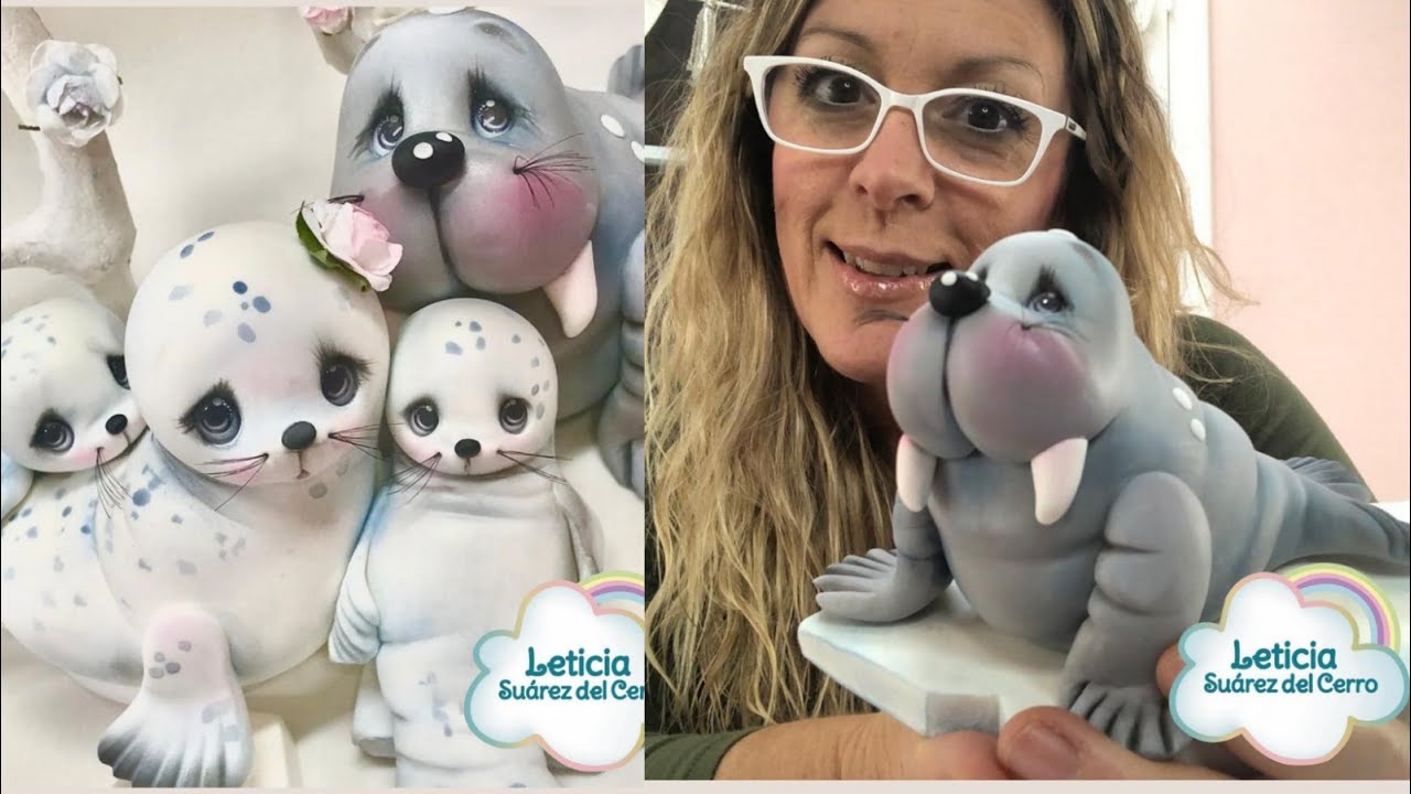 foquitas en porcelana fria Leticia Suárez del Cerro - nicron