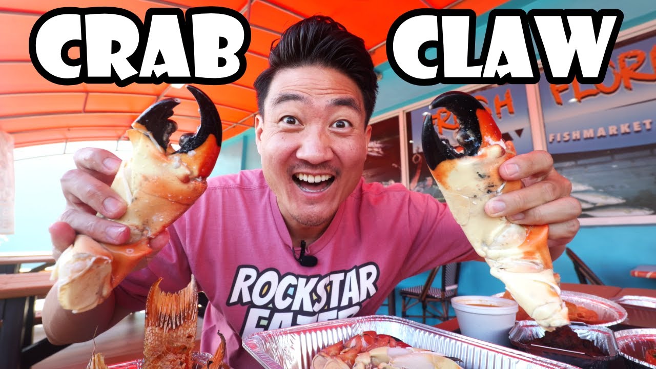 Eating at the BIGGEST SEAFOOD MARKET in Miami (Stone Crab & Lobster!)