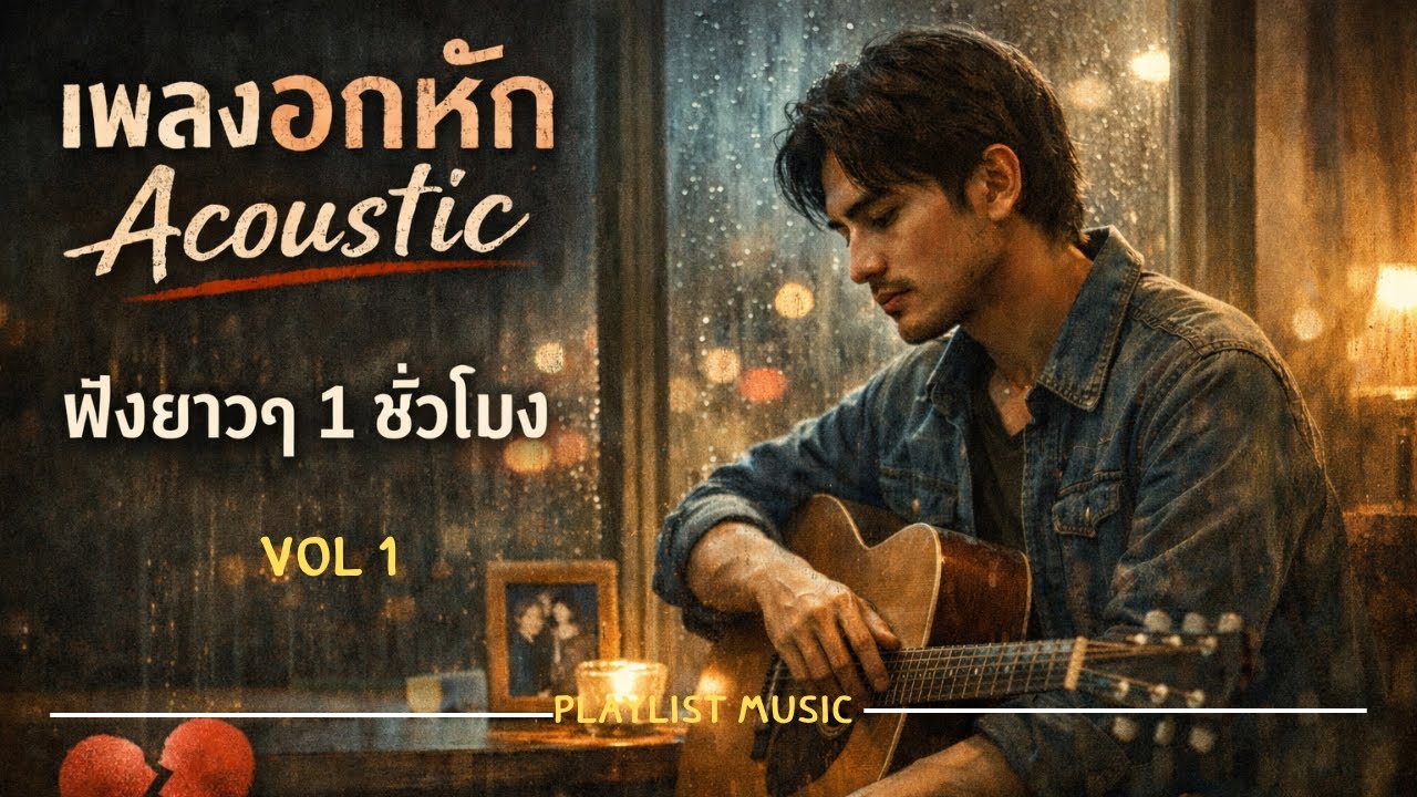 รวมเพลง อกหัก Acoustic ฟังยาว ๆ 1 ชั่วโมง | Volume 1