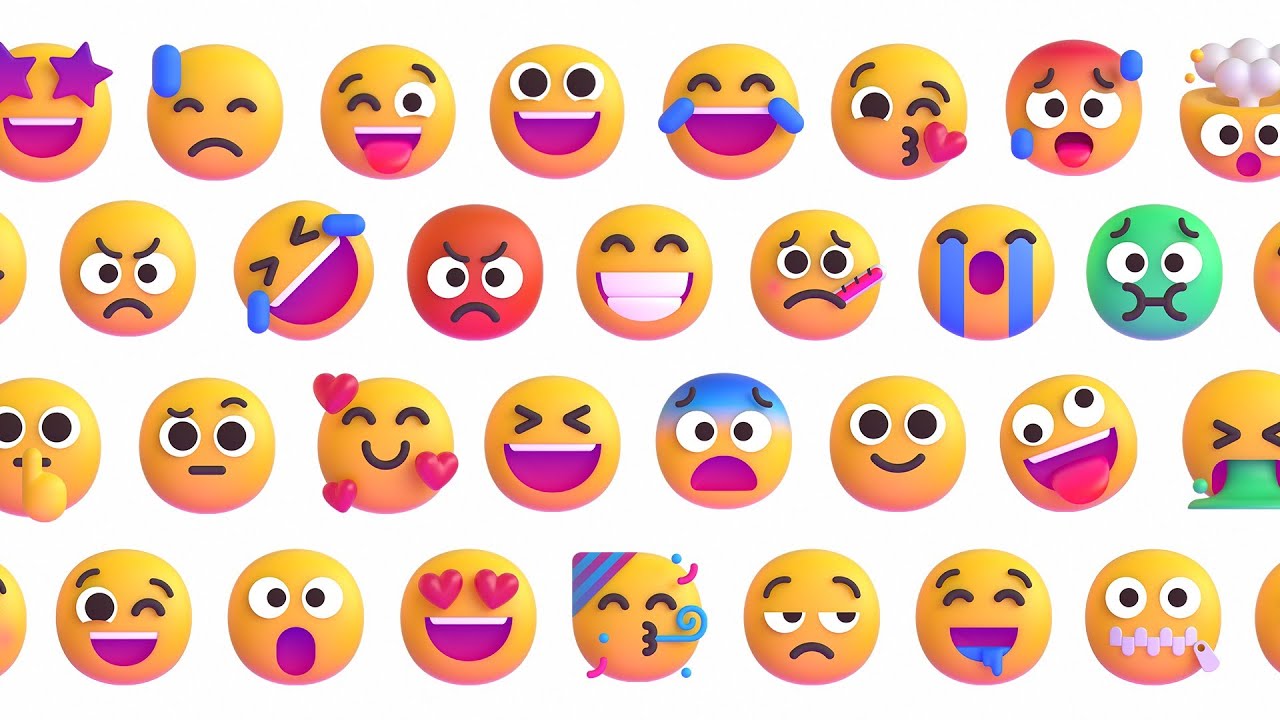 Windows 11 Microsoft  New Fluent Emoji  3D