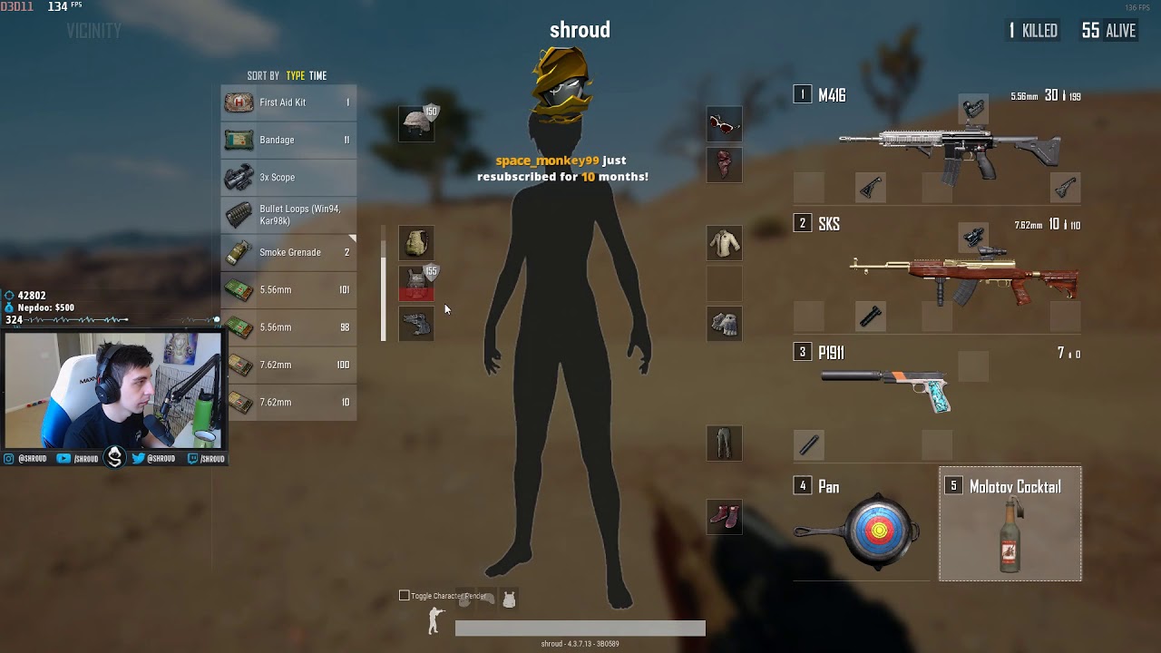 Shroud, ChocoTaco & Just9n squad Miramar | PUBG | July 6, 2018