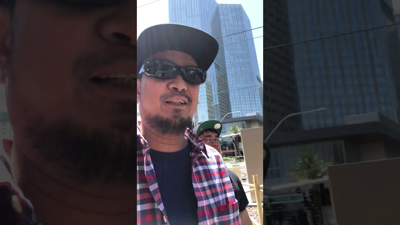 Walking along Las Vegas strip!