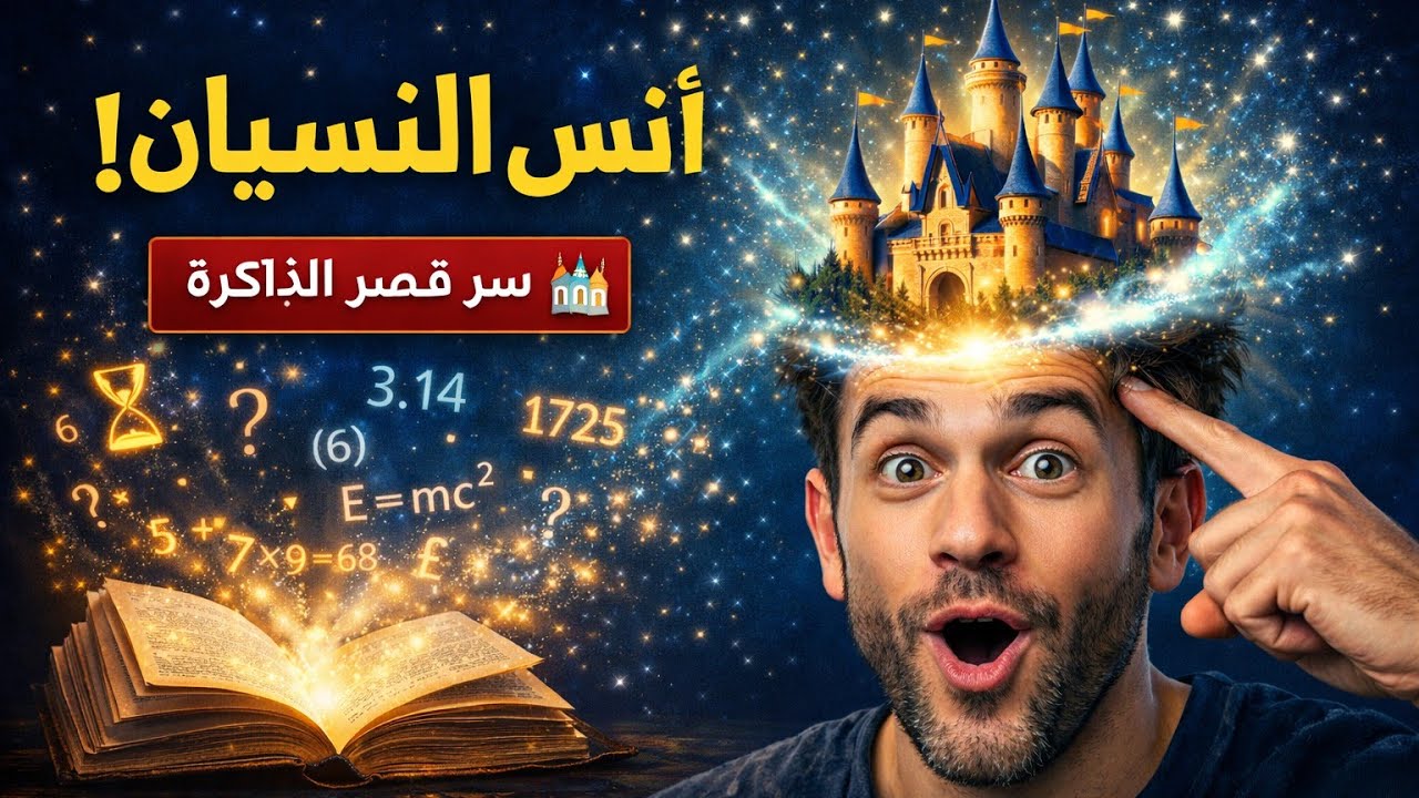 توقف عن الدراسة فوراً! ⛔️ اكتشف سر 'قصر الذاكرة' الذي سيجعلك عبقرياً. 