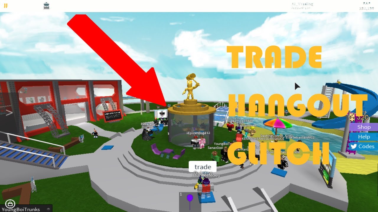TRADE HANGOUT STATUE GLITCH!! [SECRET ROOMS]